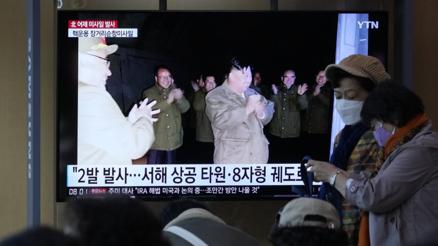 North Korea Fires Missile and Shells, Flies Warplanes Near Border; South Korea Imposes Sanctions