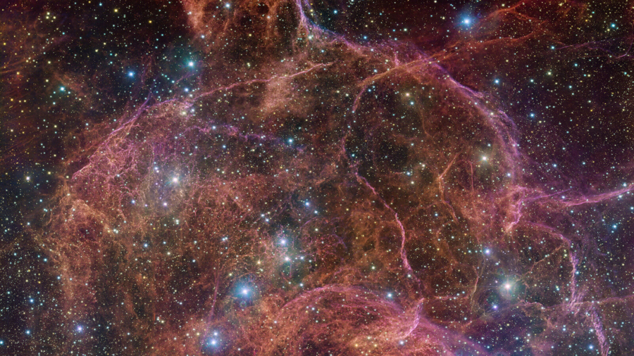 Astronomers Spy the Ghost of a Star and Cosmic Cobwebs
