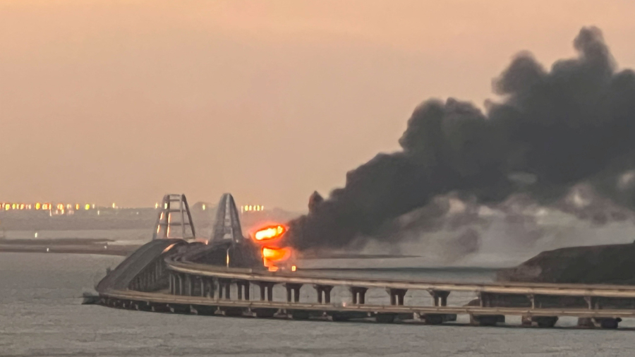 At Least 3 Dead After Massive Explosion at Key Bridge Linking Russia to Crimea