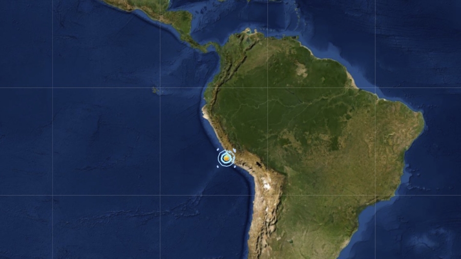 Magnitude 5.9 Earthquake Near Peru’s Central Coast, No Damage Reported