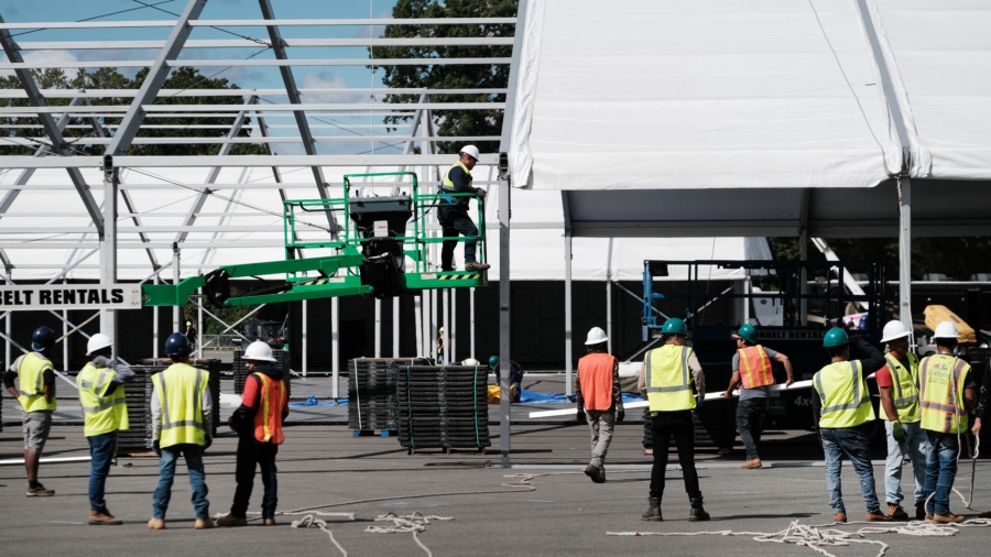 NYC Moves Illegal Immigrant Tent City to Randall's Island