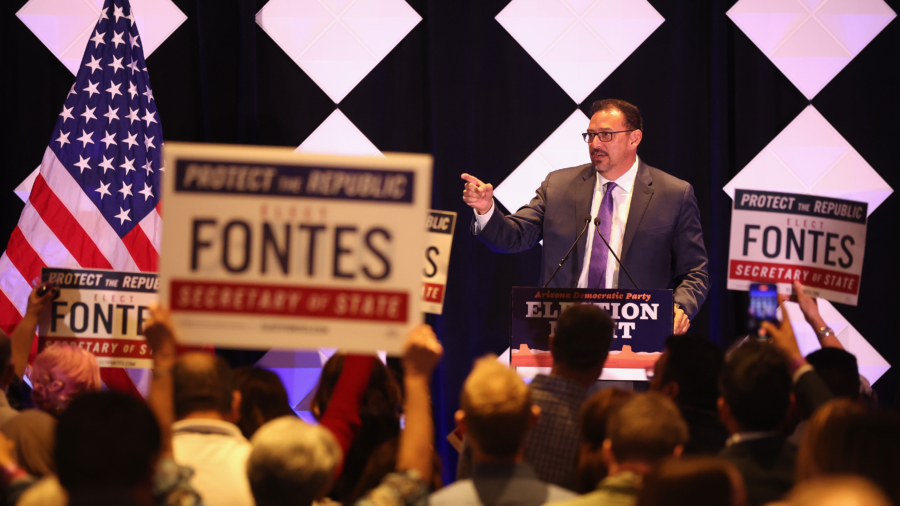 Mark Finchem Projected to Lose Arizona Secretary of State Race