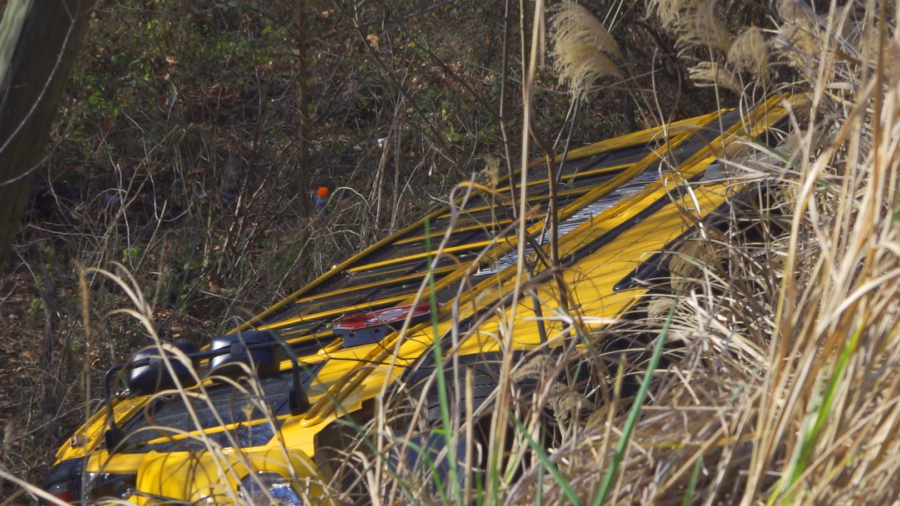 Kentucky School Bus Crashes Off Embankment, 18 Children Injured