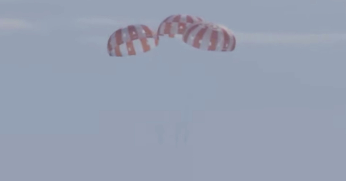 Splashdown of Artemis I Moon Mission Capsule NTD