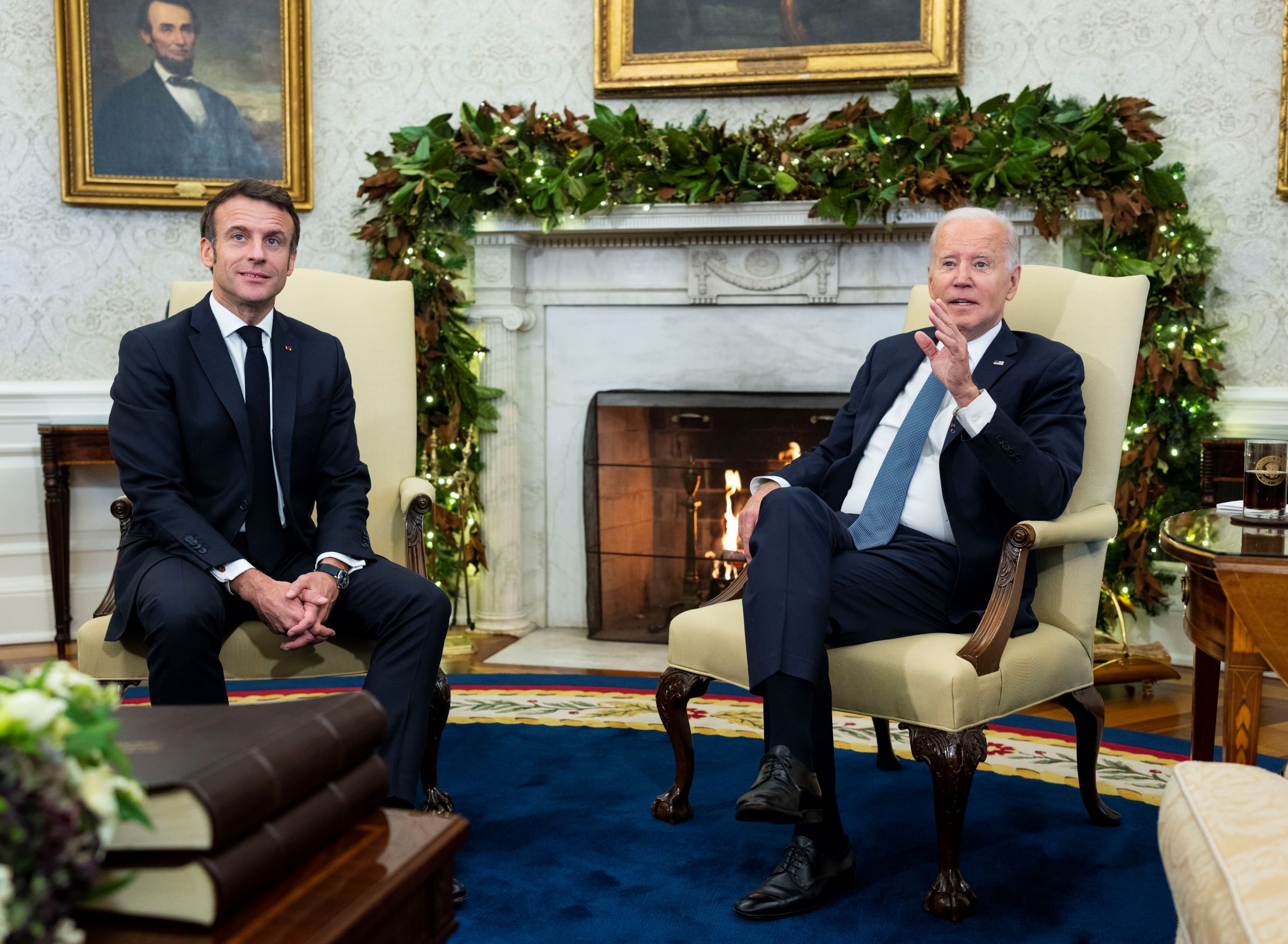 Biden Welcomes ‘Unwavering Partner’ Macron at White House