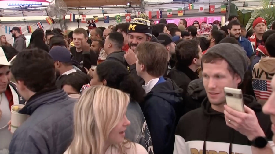 Soccer Fans Gather in Washington DC to Cheer on Team USA