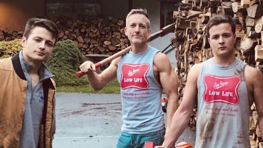 Father and Twin Sons Chop and Deliver Firewood to Those in Need
