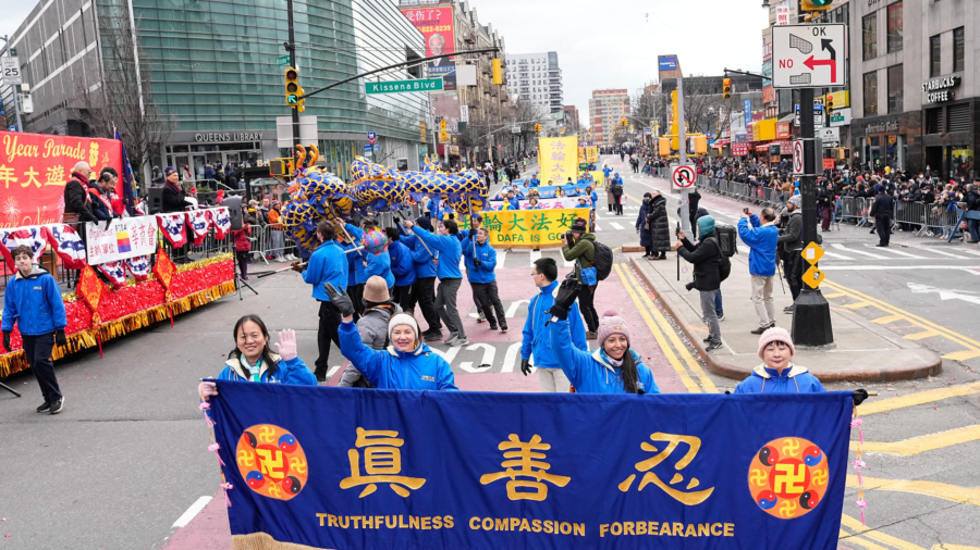 At NYC Lunar New Year Parade, Falun Gong Adherents Have Message for the World