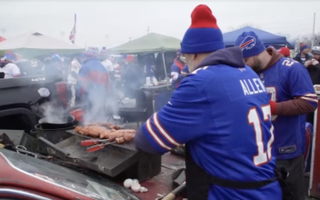 Fans Hold Tailgate Party Before NFL Game Between Buffalo Bills and New England Patriots
