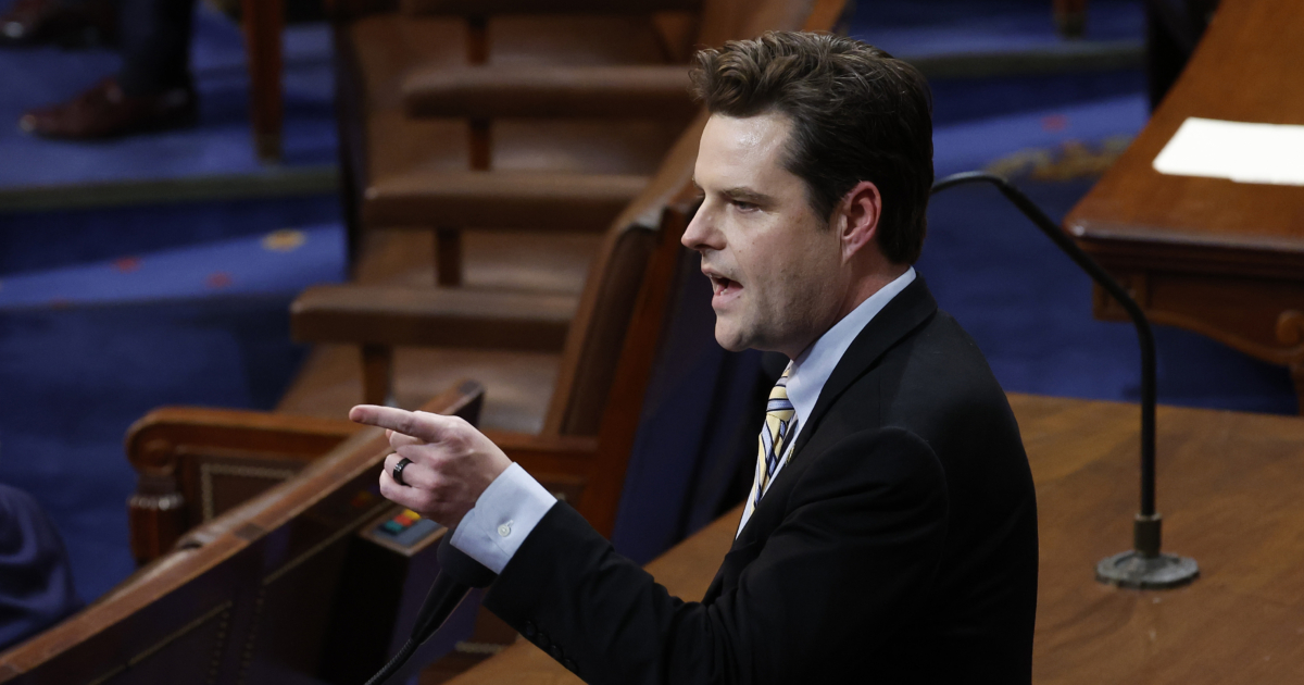 Gaetz Votes For Trump In House Speaker Votes | NTD