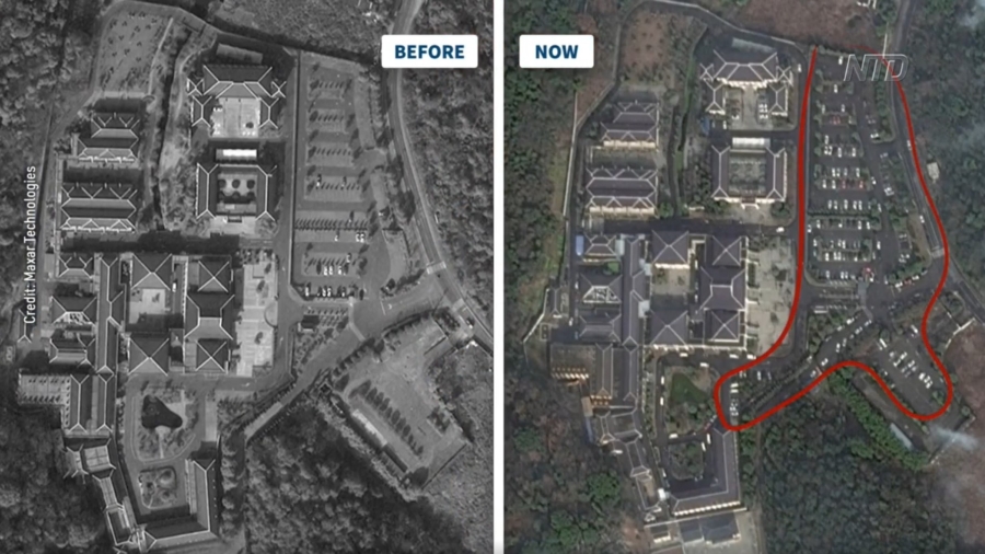 Satellite Images Show Busy Funeral Homes Across China