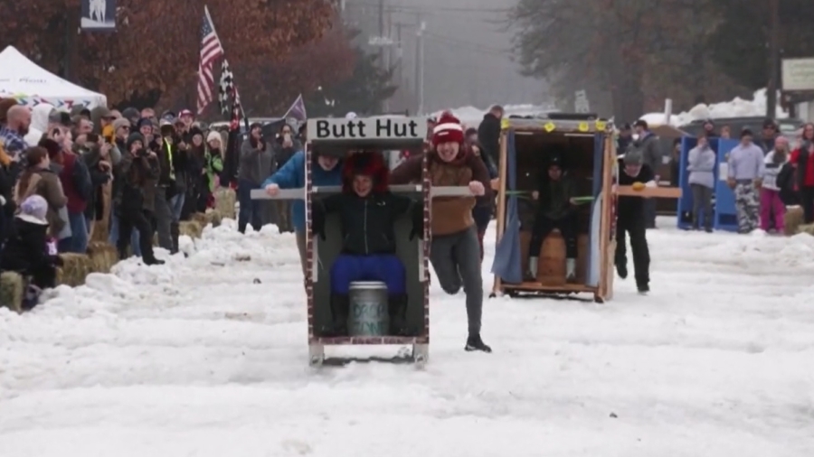 Outhouse Sled Race Brings Community Together