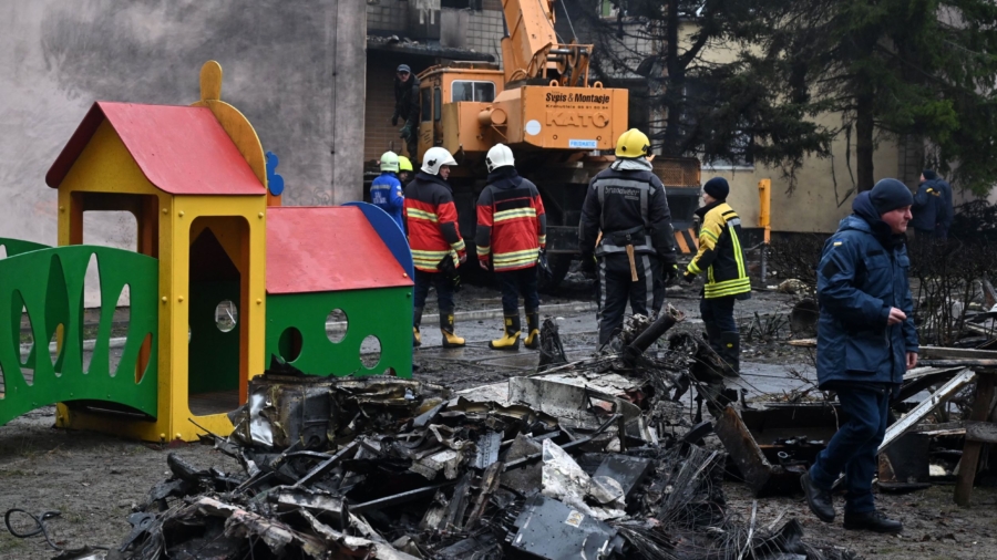 Ukrainian Interior Minister, Deputy Killed in Helicopter Crash Outside Kyiv