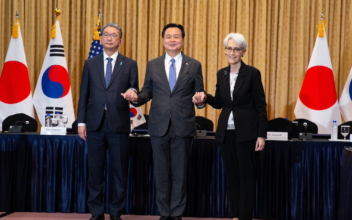 US Deputy Secretary of State Wendy Sherman Holds Press Conference With Japan and Korea Ministers