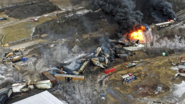 rain Derailment Ohio