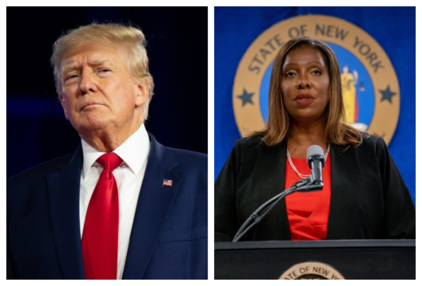 Donald Trump and New York Attorney General Letitia James