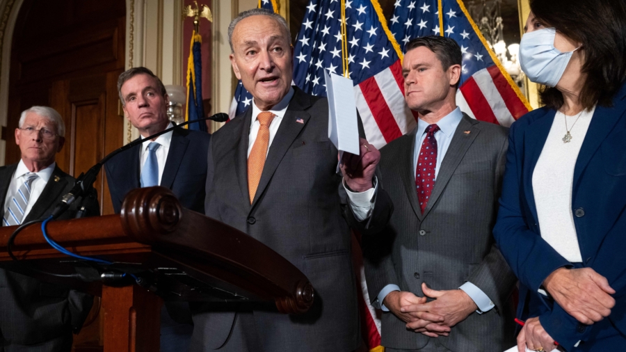 Schumer and Other Democrat Senators Discuss the Debt Ceiling