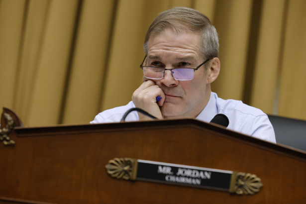 House Judiciary Committee Chairman Jim Jordan (R-Ohio) presides over a hearing of the Weaponization of the Federal Government Subcommittee in the Rayburn House Office Building on Capitol Hill in Washington on Feb. 9, 2023. (Chip Somodevilla/Getty Images)