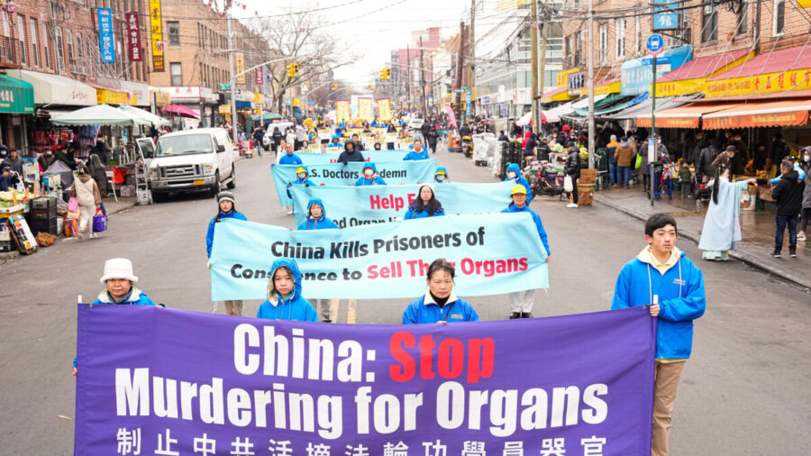 Hundreds Parade Down Brooklyn to Spotlight Beijing’s Attack on Faith