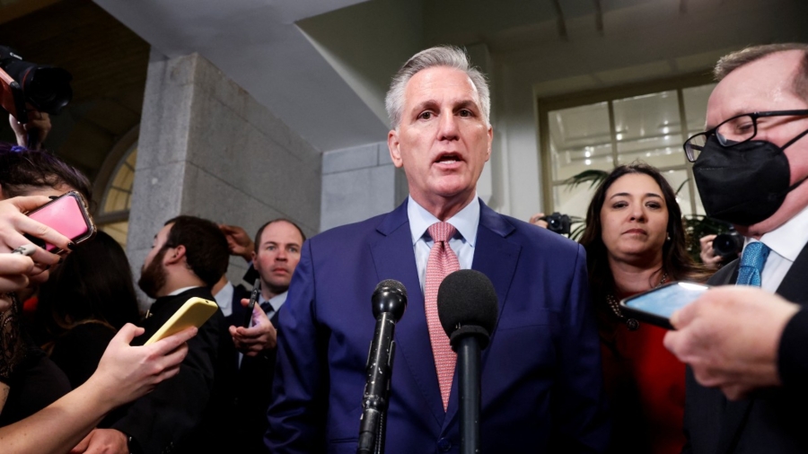 House Speaker McCarthy Holds Media Availability
