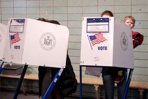 Nation Goes To The Polls In Contentious Presidential Election Between Hillary Clinton And Donald Trump