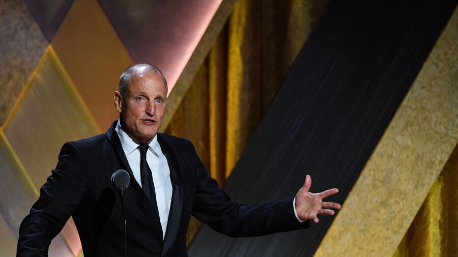 Hollywood Actor Woody Harrelson Dons Kennedy 2024 Hat, Appearing to