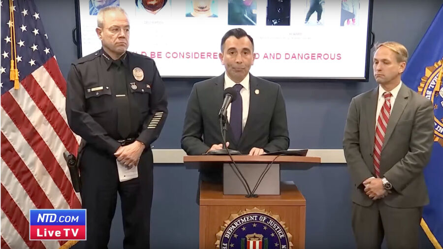Federal and Local law enforcement make announcement in Los Angeles
