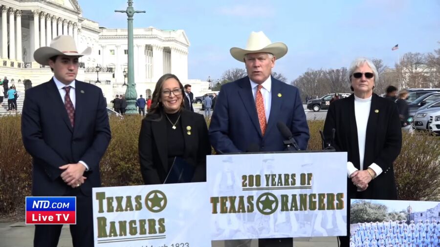 Rep. Sessions and Other Members of Texas Delegation Discuss the Texas Rangers Bicentennial