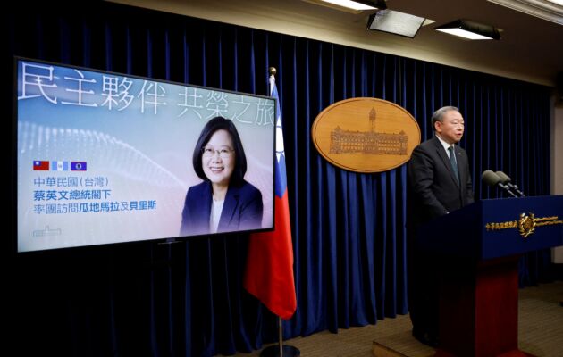 Taiwan President to Visit US but No Word on House Speaker Meeting