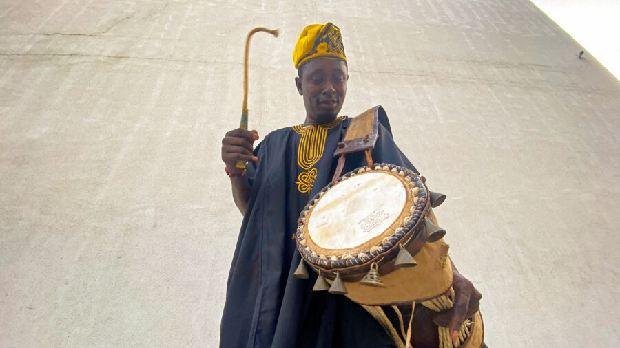 Nigerian Drummer Nurtures Children to Preserve Use of Local Instruments