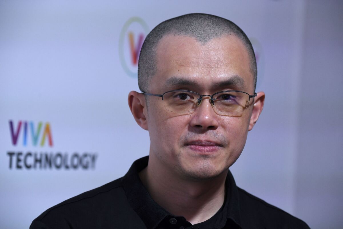 Blockchain and cryptocurrency Binance founder and CEO Chinese-born Canadian Changpeng Zhao