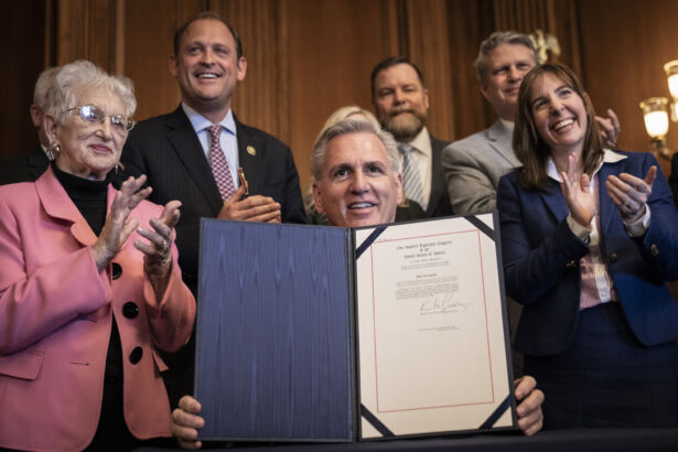 Speaker Mccarthy Holds Signing Ceremony To Nullify Esg Rule