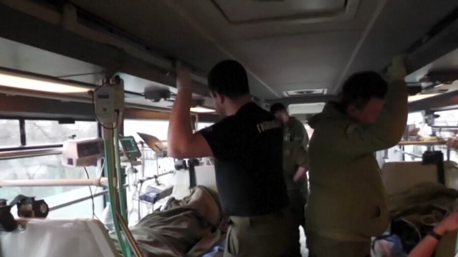 Ukrainians Convert Bus Into War Ambulance