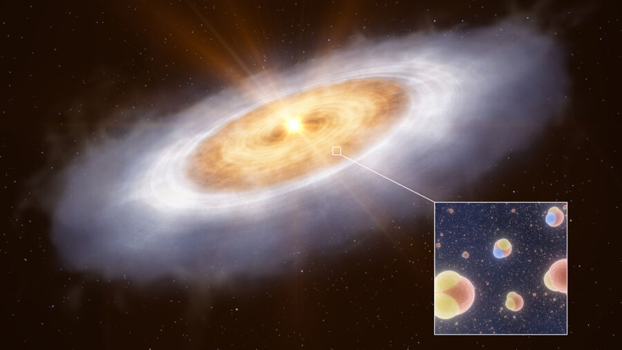 Astronomers Detect Water Molecules Swirling Around a Star