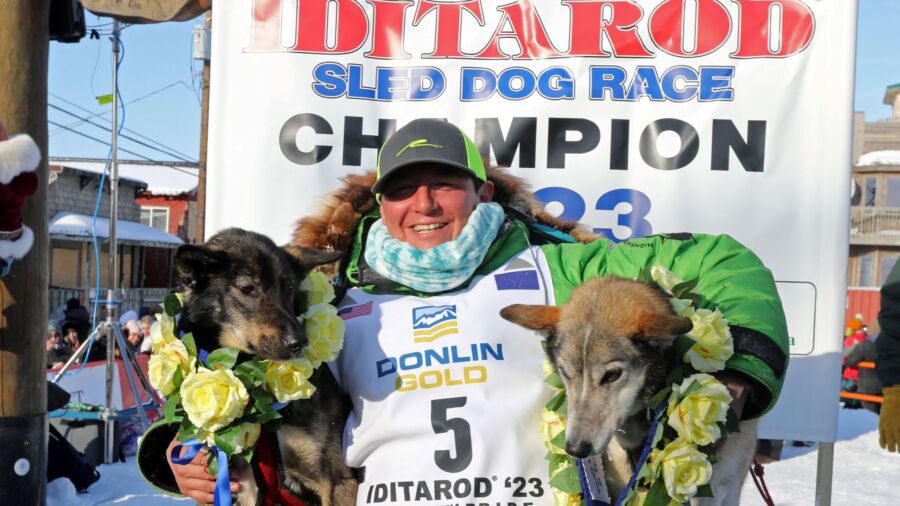 Ryan Redington Arrives in Nome, Alaska to Win Iditarod Sled Dog Race