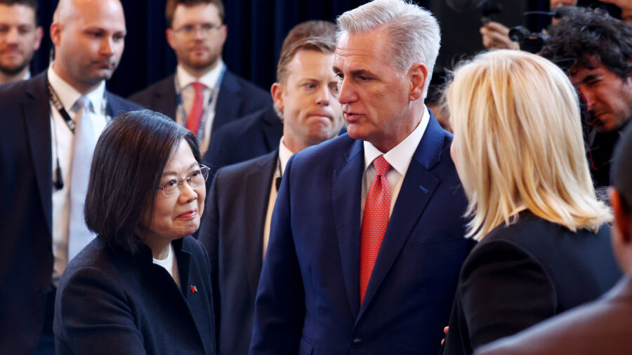 Taiwanese President Tsai Ing-wen Meets US Speaker McCarthy