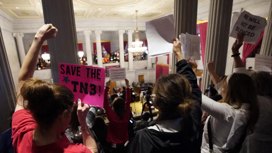Protestors Swarm Tennessee State Capitol Amid Vote to Expel 3 Democrat Lawmakers