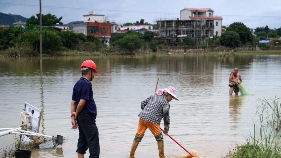 Torrential Rain Sparks Flood in Southeastern China