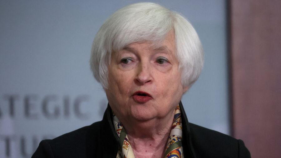 Treasury Secretary Yellen Holds Press Conference Ahead of 2023 IMF-World Bank Meetings