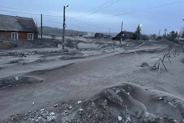 Kamchatka volcanic ash