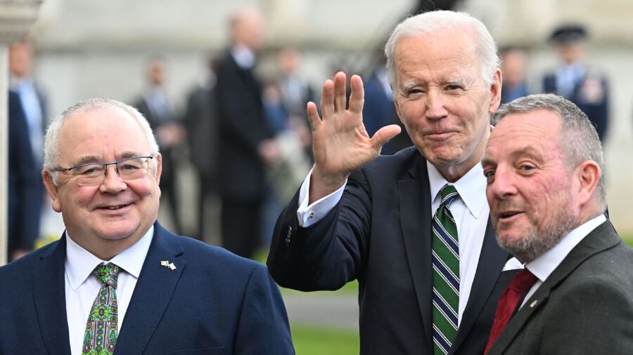 Biden Attends Banquet Dinner at Dublin Castle