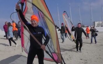 Polish 88-Year-Old Chases Windsurfing Record