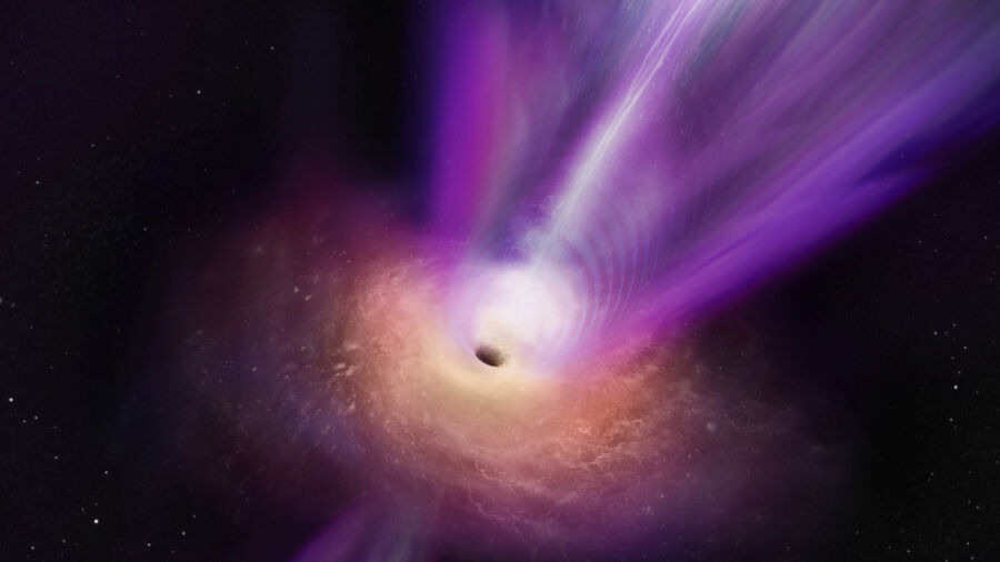 New Image Reveals Violent Events Near a Supermassive Black Hole