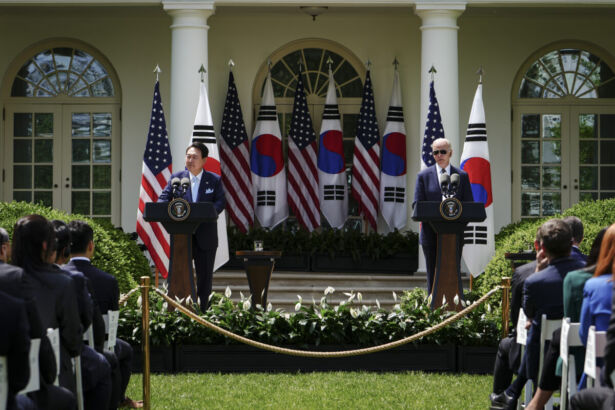 South Korean President Yoon Suk Yeol L And U S President Joe Biden