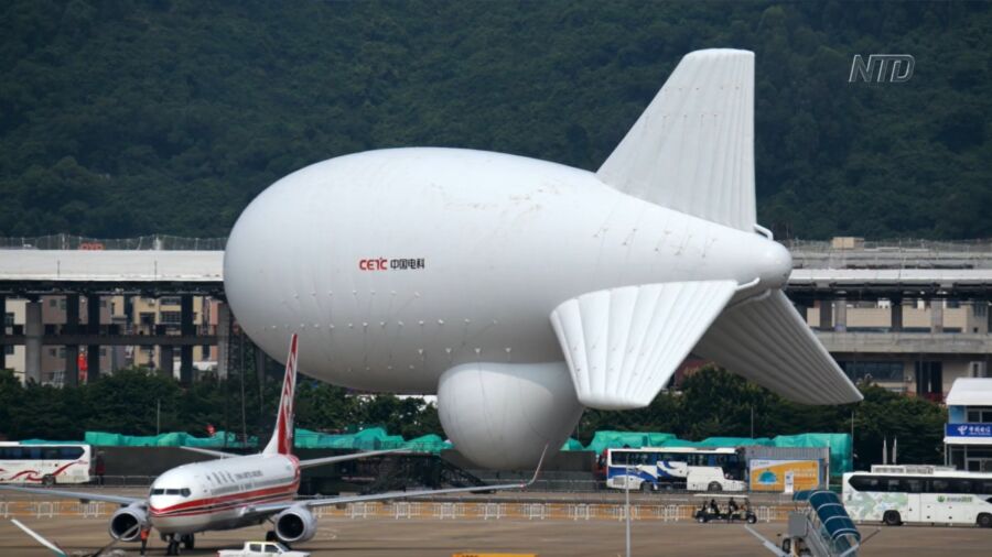 Satellite Images Show Chinese Military Blimp