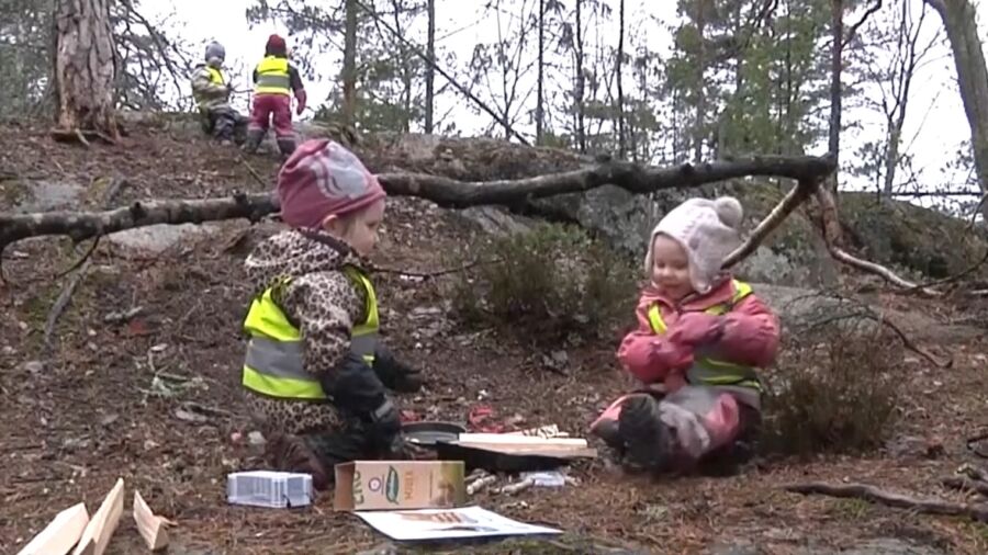 Swedish Preschoolers Learn in the Outdoors