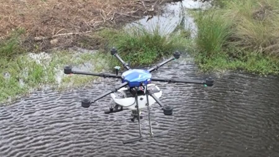 Drones Used to Reduce Mosquito Population