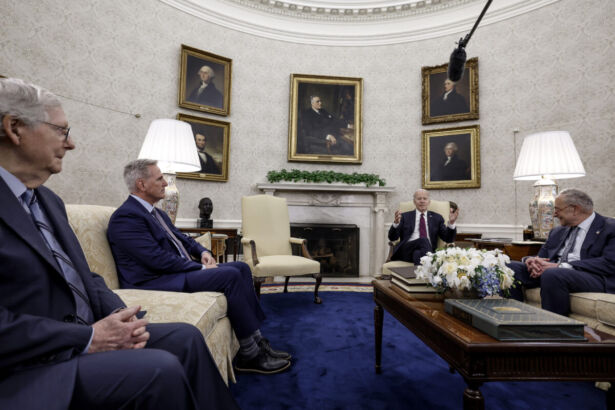 President Biden Meets With Congressional Leaders To Discuss The Debt Limit