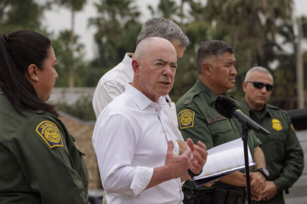 Homeland Security Chief Mayorkas Visits Texas Border Ahead Of Lifting Of Title 42