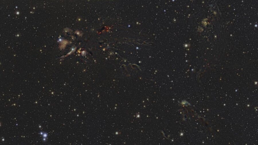 Stunning Mosaic of Baby Star Clusters Created From 1 Million Telescope Shots